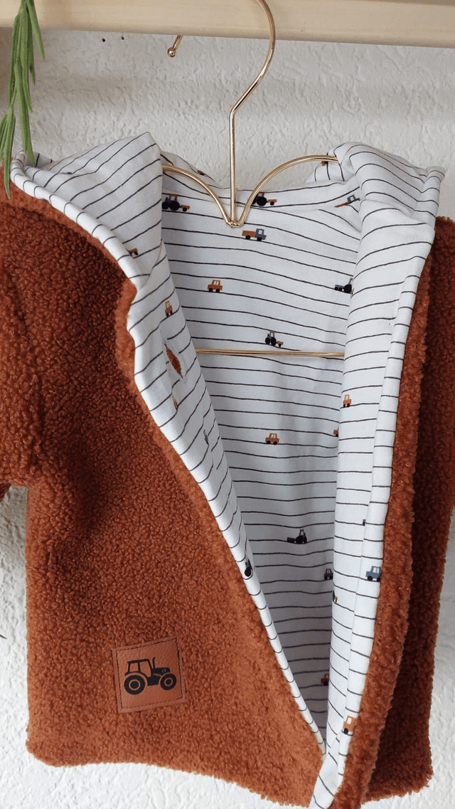 Veste bouclettes "Tracteur"  68/74 