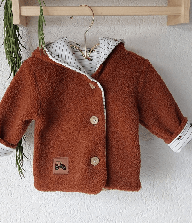 Veste bouclettes "Tracteur"  68/74 