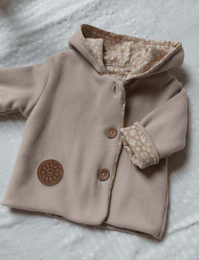 Veste  polaire 56/62  &quot;fleurettes&quot;