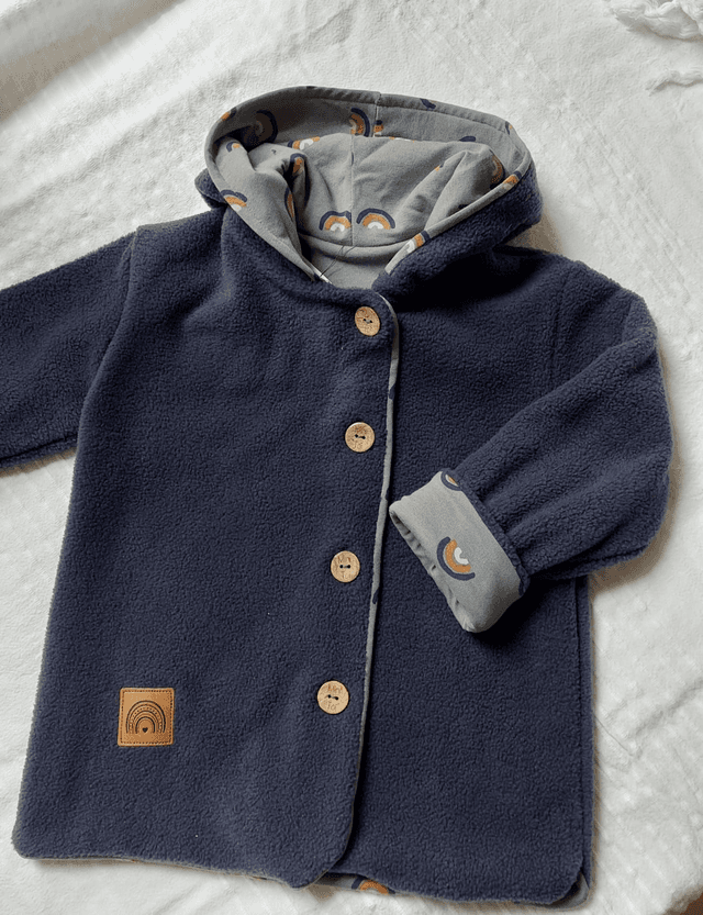 Veste polaire 98/104 &quot;arc-en-ciel&quot;